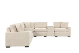 Barista Beige Performance Fabric Modular Sectional Set from Happy Homes - Luna Furniture