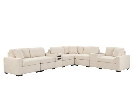 Barista Beige 8-Piece Performance Fabric Modular Sectional Set from Happy Homes - Luna Furniture