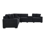 Barista Black 8PC Modular Sectional Set (w/ Bluetooth Speaker) from Happy Homes - Luna Furniture
