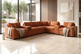 Barista Rust 8-Piece Performance Fabric Modular Sectional Set from Happy Homes - Luna Furniture