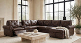 Winston Brown Power Reclining Sectional with Pull-Out Bed from Happy Homes - Luna Furniture