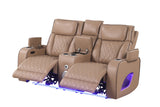 Rivera Saddle 3-Piece Leather Power Reclining Set