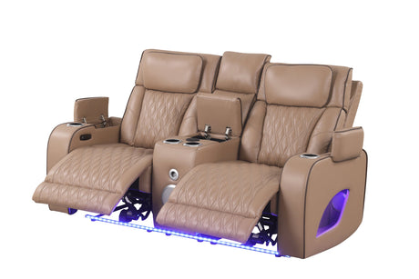 Rivera Saddle 3-Piece Leather Power Reclining Set from Happy Homes - Luna Furniture