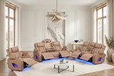 Rivera Saddle 3-Piece Leather Power Reclining Set from Happy Homes - Luna Furniture