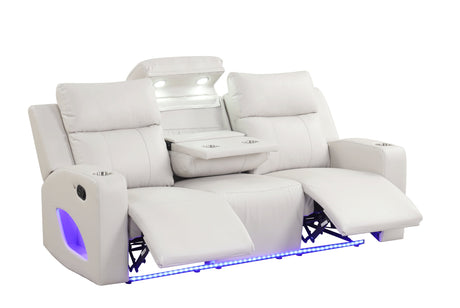 Pinnacle Sand 3-Piece Reclining Living Room Set from Happy Homes - Luna Furniture