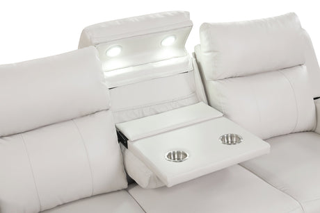 Pinnacle Sand 3-Piece Reclining Living Room Set from Happy Homes - Luna Furniture