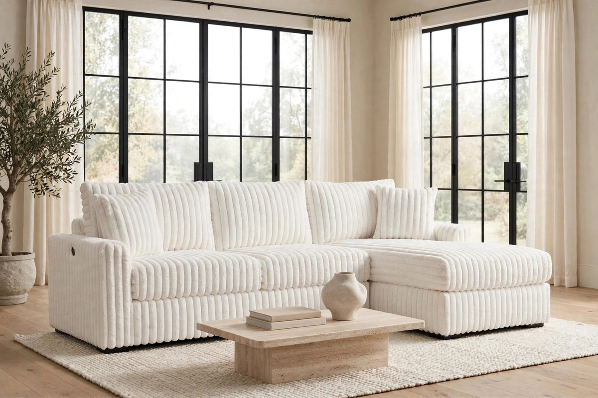 SOL Beige Reversible Sectional from Happy Homes - Luna Furniture