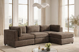 Milan Chocolate Modular Sectional *4PC Sec Set from Happy Homes - Luna Furniture