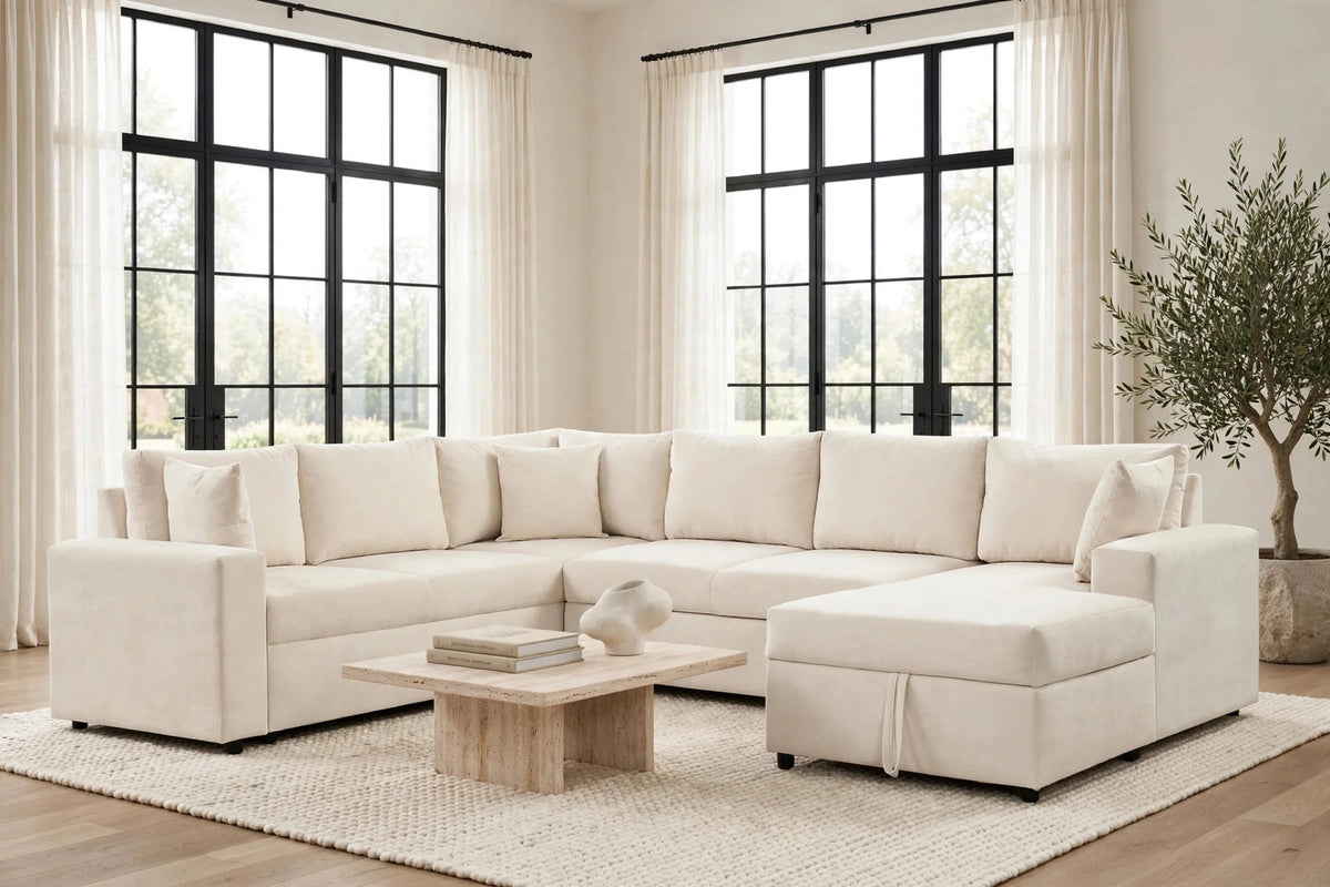 Forever2Sand Sectional With Pull-Out Bed from Happy Homes - Luna Furniture