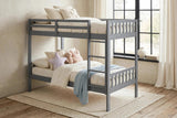 B4011 - Twin/Twin Bunk Bed (Gray) from Happy Homes - Luna Furniture