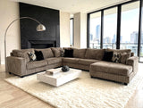 Volna Cocoa 4-Piece Oversized Sectional