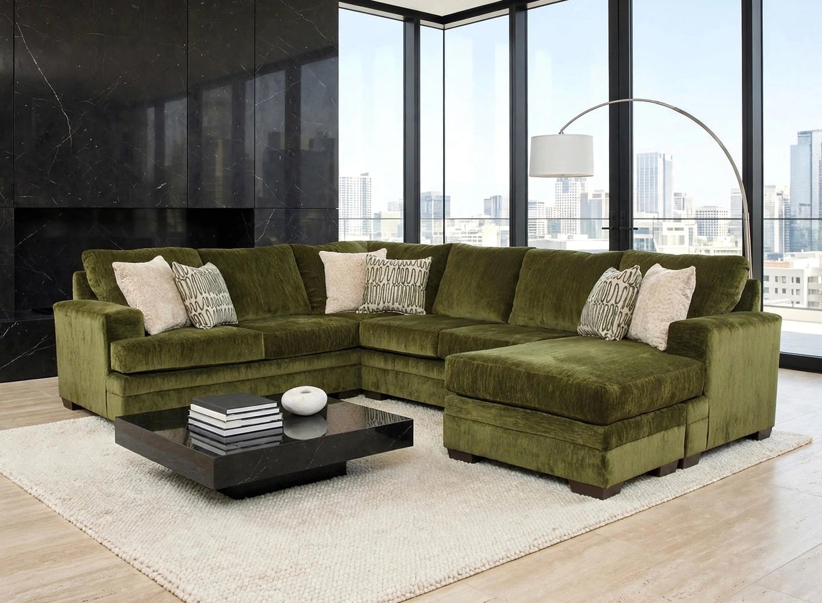 2760-10 - Reversible Sectional (Pine-Olive) from Happy Homes - Luna Furniture