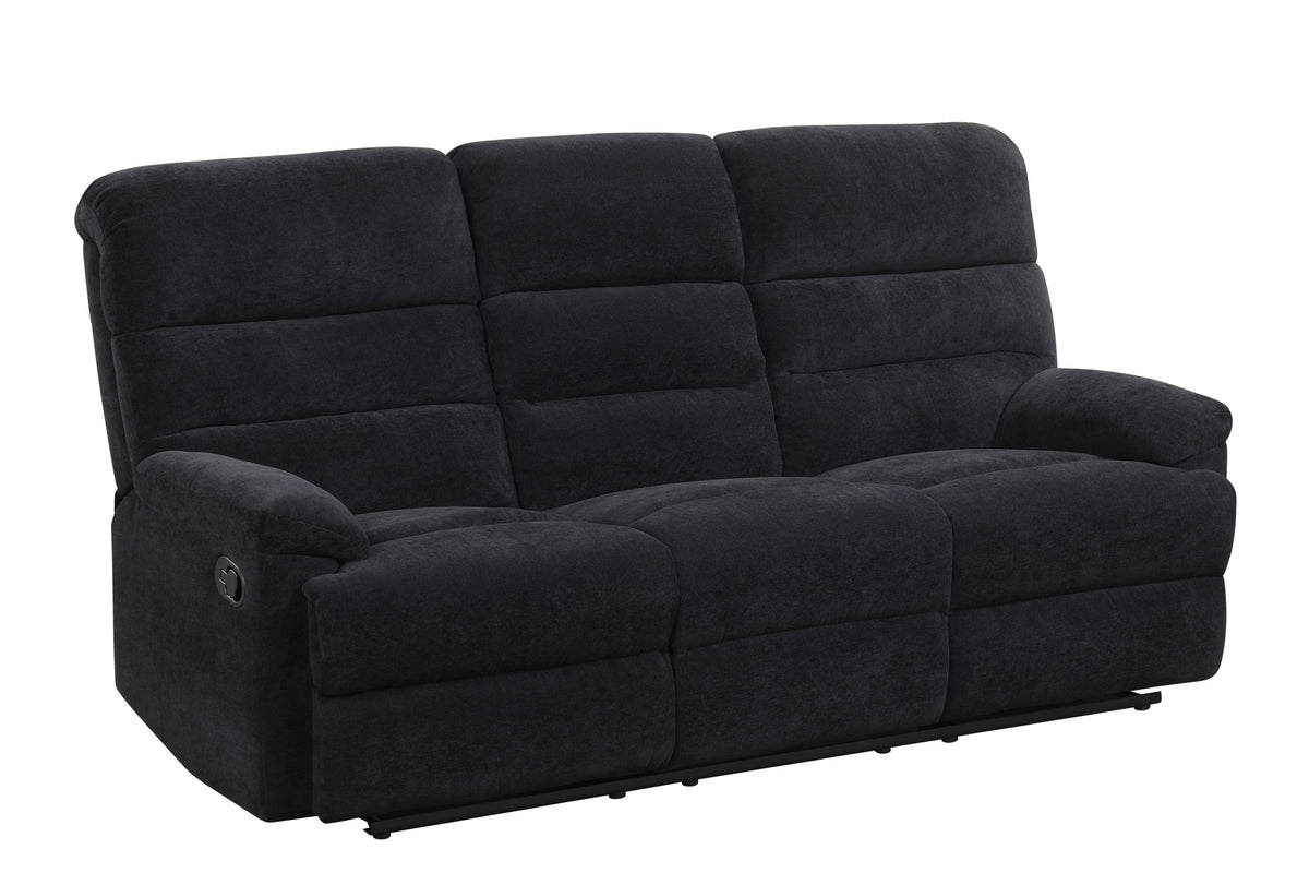 Albert50 - 3PC Reclining Set (Black) from Happy Homes - Luna Furniture
