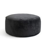 Behold Black Round Ottoman from Happy Homes - Luna Furniture
