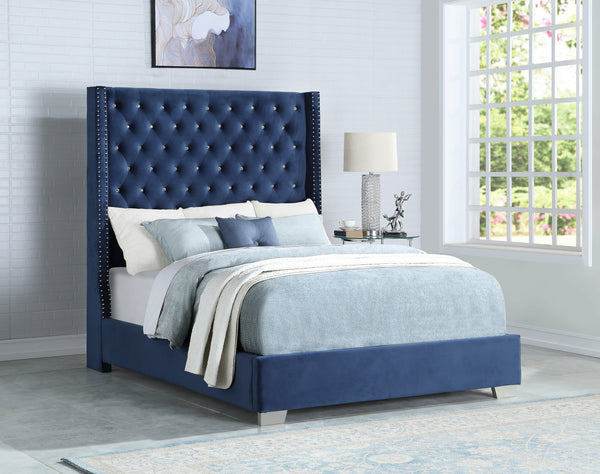 Tykocin Blue Diamond King Bed