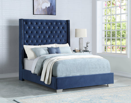 Tykocin Blue Diamond Queen Bed from Happy Homes - Luna Furniture
