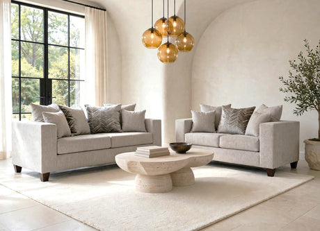 Monroe Dove Sofa & Loveseat from Happy Homes - Luna Furniture
