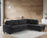 James Black Reversible Sectional from Happy Homes - Luna Furniture