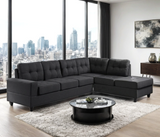 James Black Reversible Sectional from Happy Homes - Luna Furniture