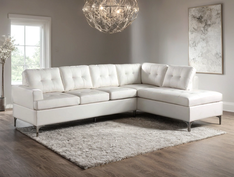 Vintage White Sectional from Happy Homes - Luna Furniture