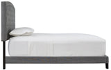 Benno Gray Tufted Queen Platform Bed from Happy Homes - Luna Furniture