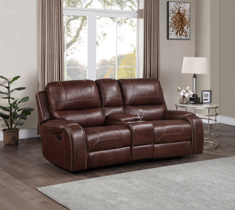 Keily Brown 3-Piece Manual Reclining Living Room Set from Steve Silver - Luna Furniture