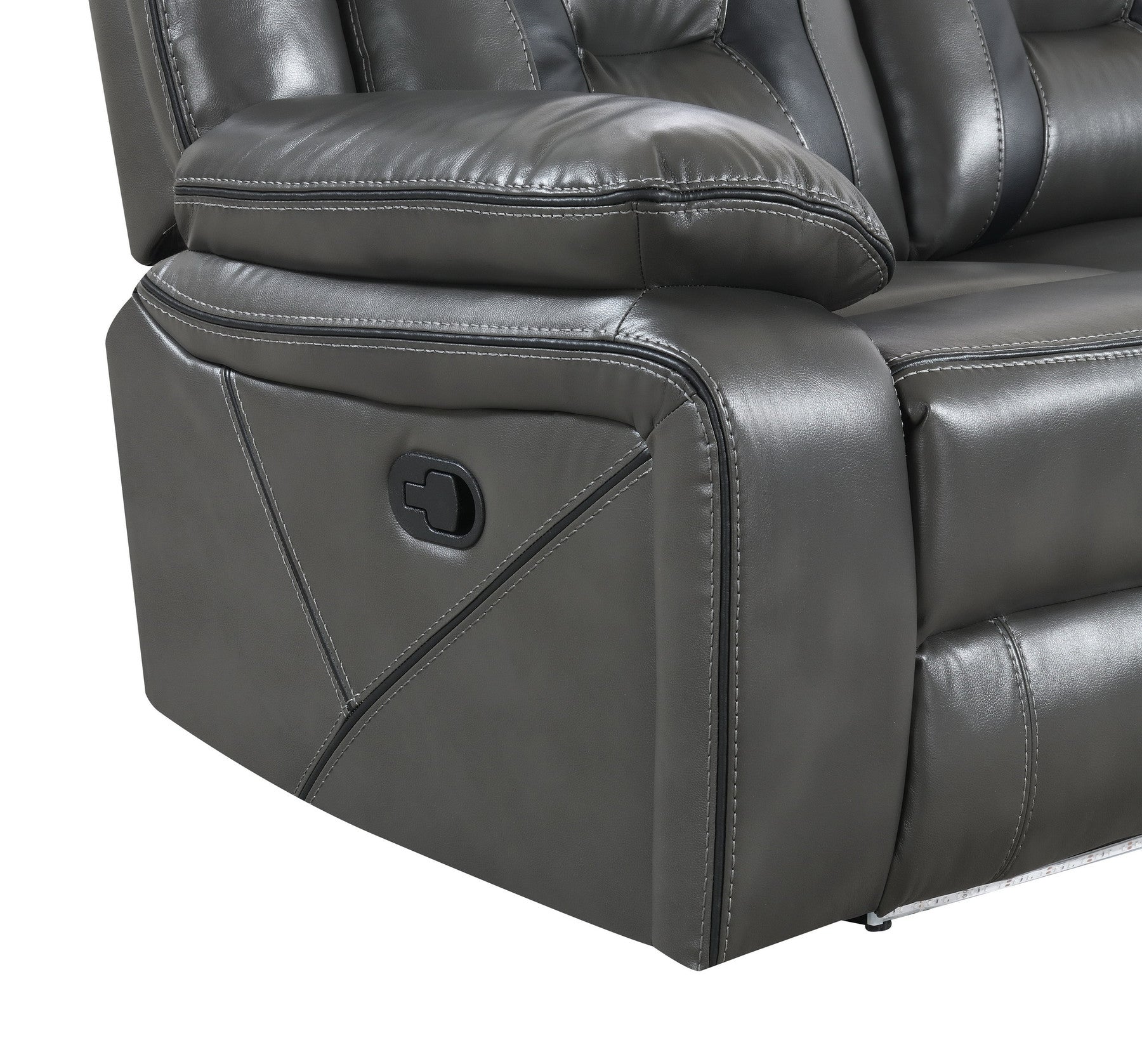 S8098 Concord (LT.Grey) 3pcs Reclining Sofa, Loveseat & Recliner from New Era Innovations - Luna Furniture