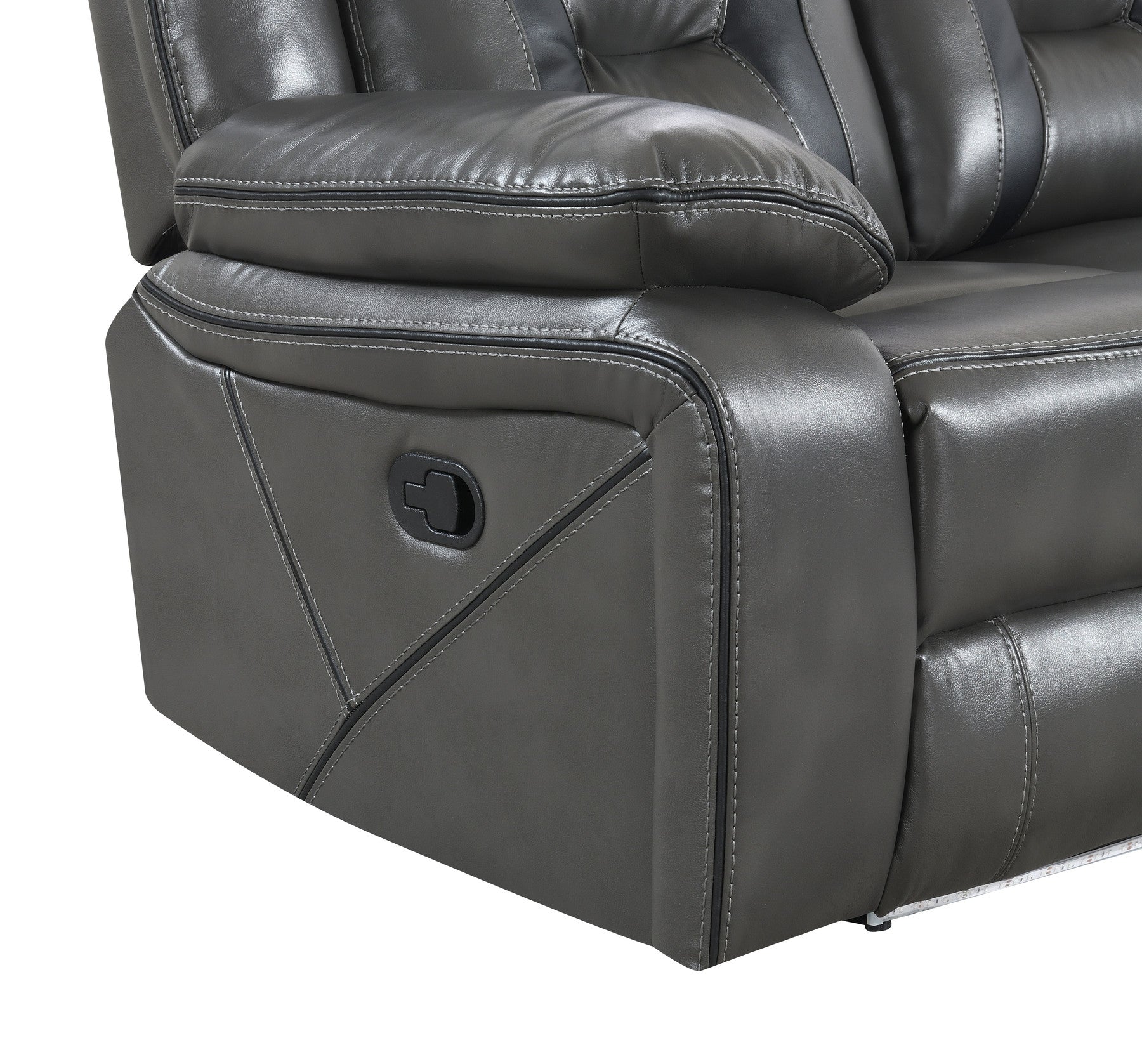 S8098 Concord (LT.Grey) 3pcs Reclining Sofa, Loveseat & Recliner from New Era Innovations - Luna Furniture