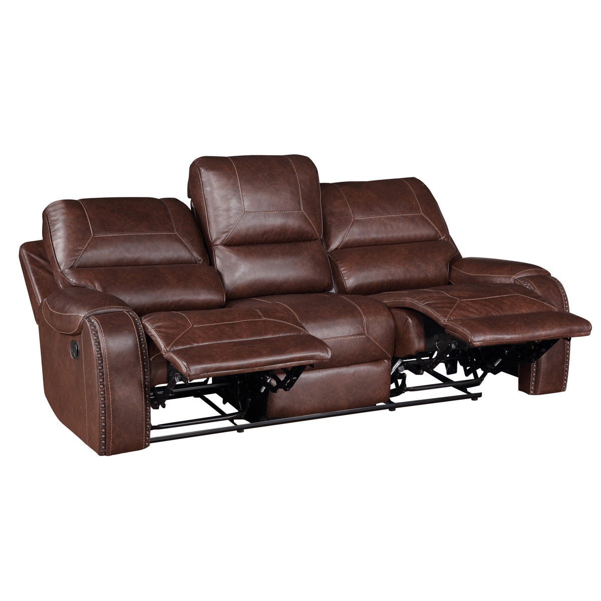 Keily Brown 3-Piece Manual Reclining Living Room Set from Steve Silver - Luna Furniture