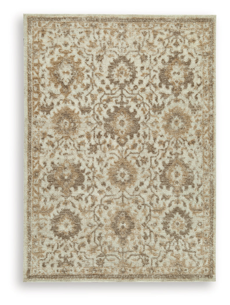 Sableridge Ivory/Taupe/Camel Medium Rug from Ashley Furniture - Luna Furniture