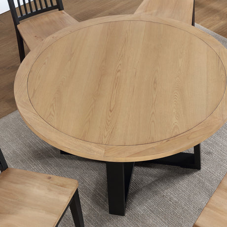 Magnolia Two-tone 54-inch Round Dining Table from Steve Silver - Luna Furniture