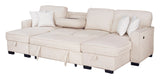 Sahara Beige Double Storage Chaise Sectional from Happy Homes - Luna Furniture