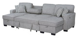 Sahara Gray Double Storage Chaise Sectional from Happy Homes - Luna Furniture