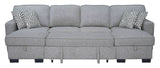 Sahara Gray Double Storage Chaise Sectional from Happy Homes - Luna Furniture