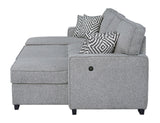 Sahara Gray Double Storage Chaise Sectional from Happy Homes - Luna Furniture