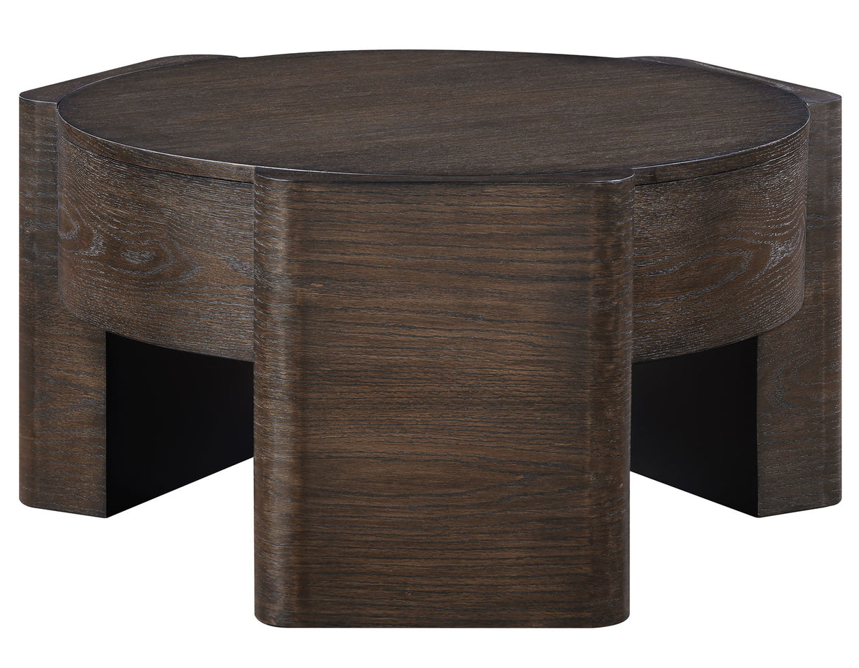 Salina 32.5″ Round Coffee Table with Casters from Steve Silver - Luna Furniture