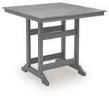Sanctuary Beach Dark Gray Outdoor Counter Height Dining Table from Ashley - Luna Furniture