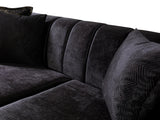 Santana Black Velvet Sofa from Nova Furniture - Luna Furniture