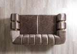 Santana Coffee Velvet Loveseat from Nova Furniture - Luna Furniture