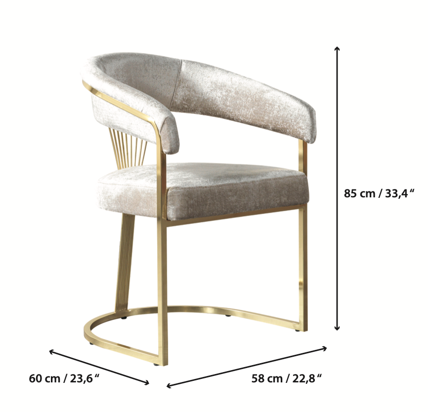 Santana Ivory Dining Chair from Nova Furniture - Luna Furniture