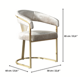 Santana Ivory Dining Chair from Nova Furniture - Luna Furniture