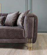 Santana Smoke Velvet Sofa from Nova Furniture - Luna Furniture