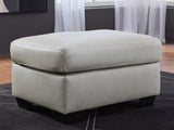 Santorine Bone Ottoman from Ashley - Luna Furniture