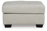Santorine Bone Ottoman from Ashley - Luna Furniture