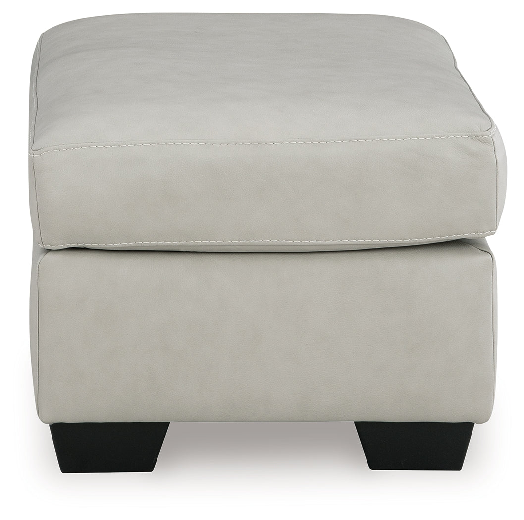 Santorine Bone Ottoman from Ashley - Luna Furniture
