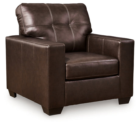 Santorine Dark Brown Chair from Ashley - Luna Furniture