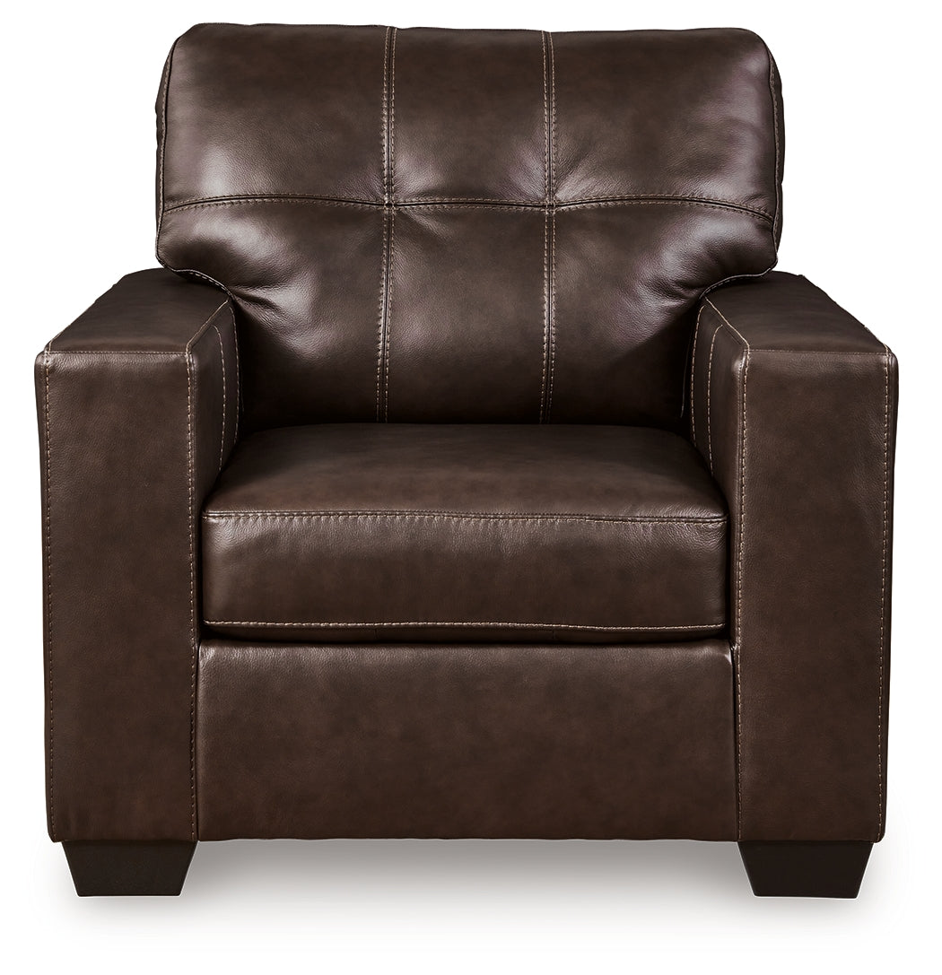 Santorine Dark Brown Chair from Ashley - Luna Furniture