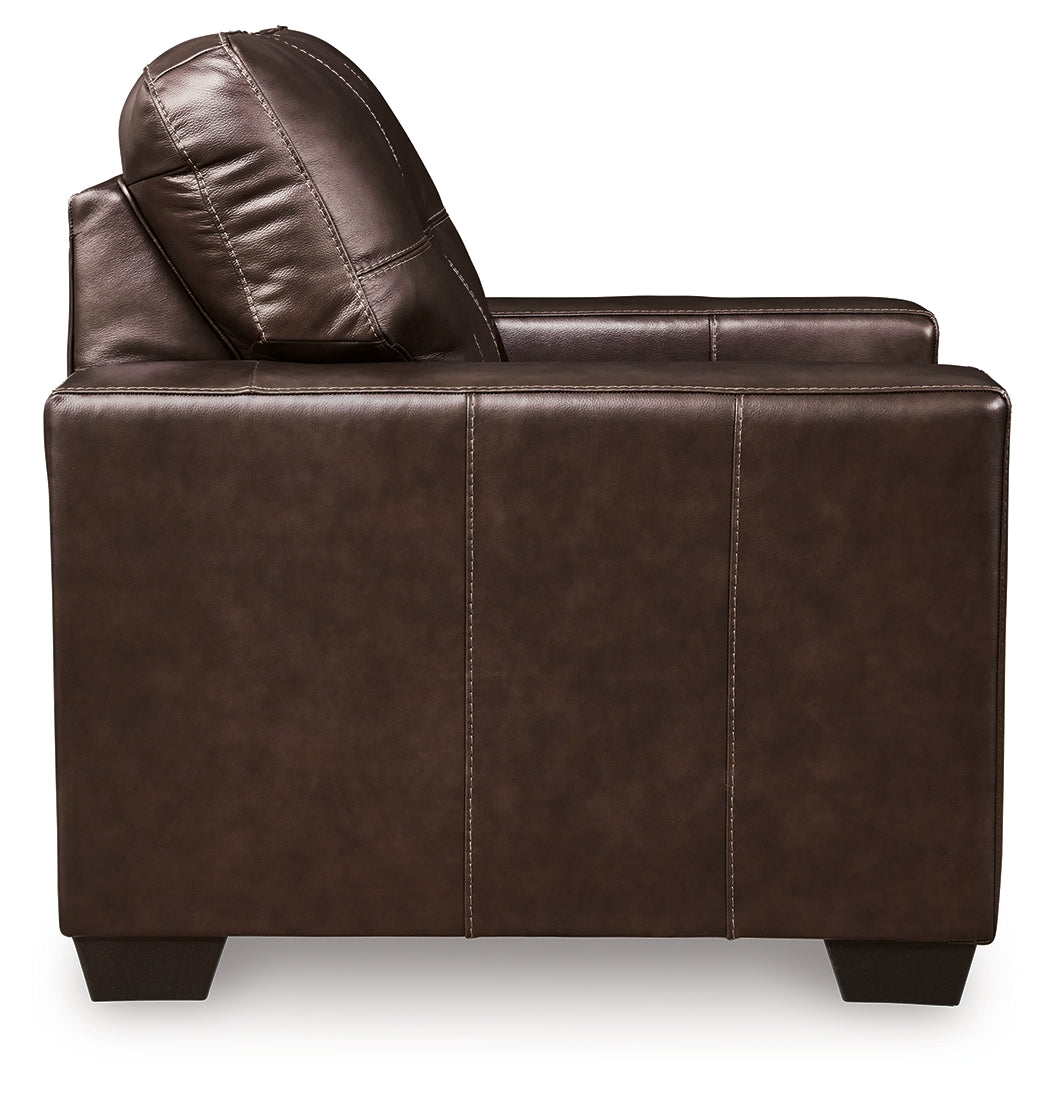Santorine Dark Brown Chair from Ashley - Luna Furniture