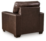 Santorine Dark Brown Chair from Ashley - Luna Furniture