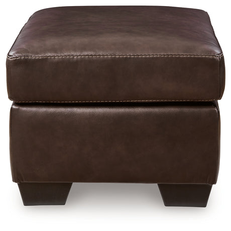 Santorine Dark Brown Ottoman from Ashley - Luna Furniture